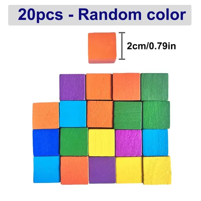 Blocs cubiques de 2cm/2.5cm/3cm/4cm, espace géométrique cubique, jeu de pensée logique, blocs de con