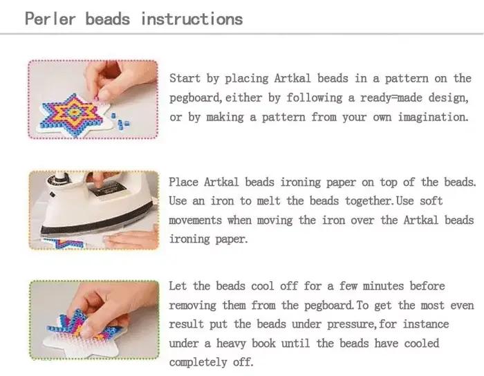 500 pièces 5mm Hama perles Perler fusible perles de fer grand enfant amusant. bricolage Intelligence