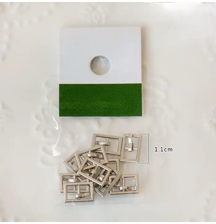 Mini boutons pour bricolage de vêtements de poupée, 20 pièces, sac en jean, boucles métalliques, vêt