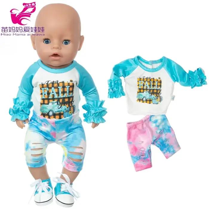 Vêtements de poupée pour nouveau-né, pull à capuche pour fille de 18 pouces, veste de poupée, jouets