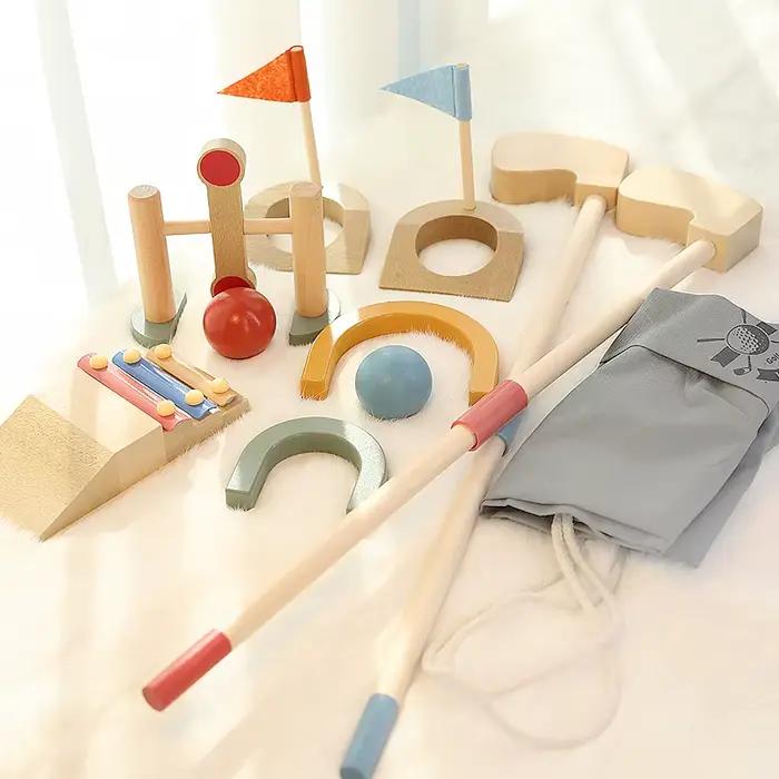 Ensemble de jouets de Golf en bois pour enfants, Kits de jouets de Golf éducatifs pour tout-petits, 