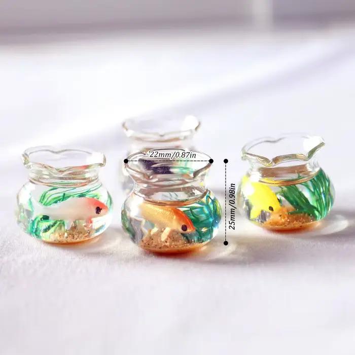 1Pc poupée Aquarium maison de poupée Miniature verre Aquarium bol Aquarium maison de poupée maison o