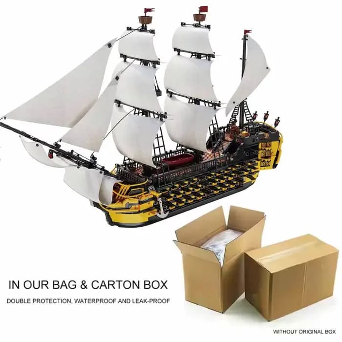 Blocs de construction de navire pirate du film Endeavour, jeux de construction de navire de guerre, 
