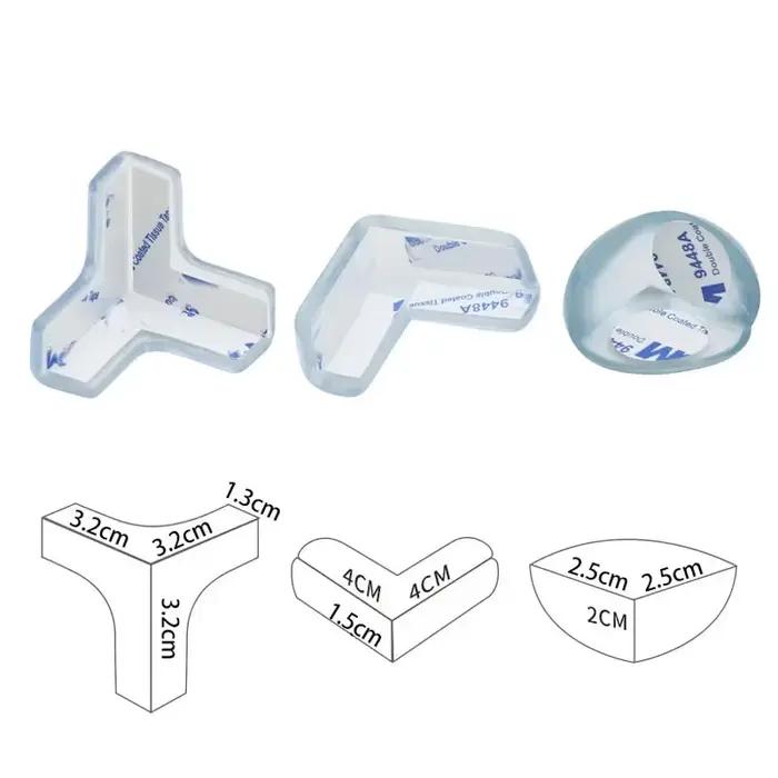 Protecteurs d'angle en silicone souple pour meubles, protections de sécurité pour vos enfants avec h