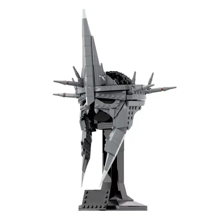 Ensemble de blocs de construction MOC Angmar Witch-king Helmet, 578 pièces, jouet éducatif créatif, 