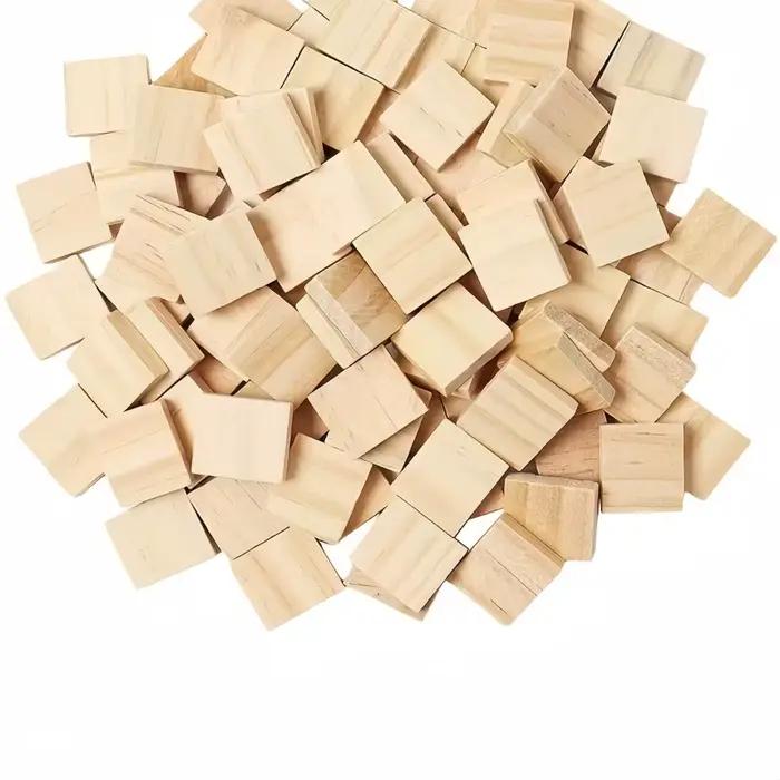 100 pièces de lettres en bois, 1 ensemble complet de carreaux en bois Clever and Delights, parfaits 