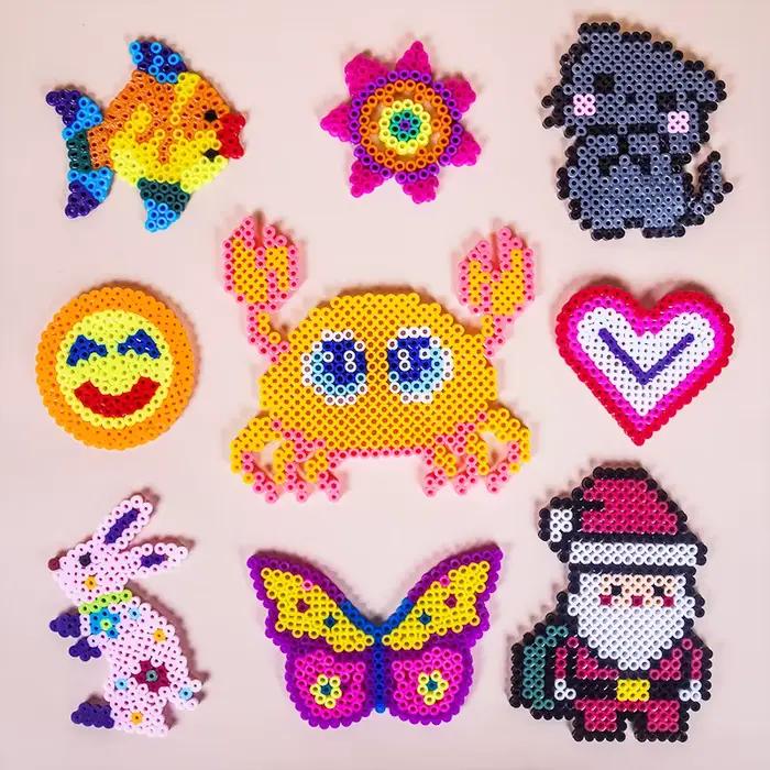 5MM 500 pièces 3D Pixel Puzzle perles de fer pour enfants perles de fusion Hama perles bricolage de 