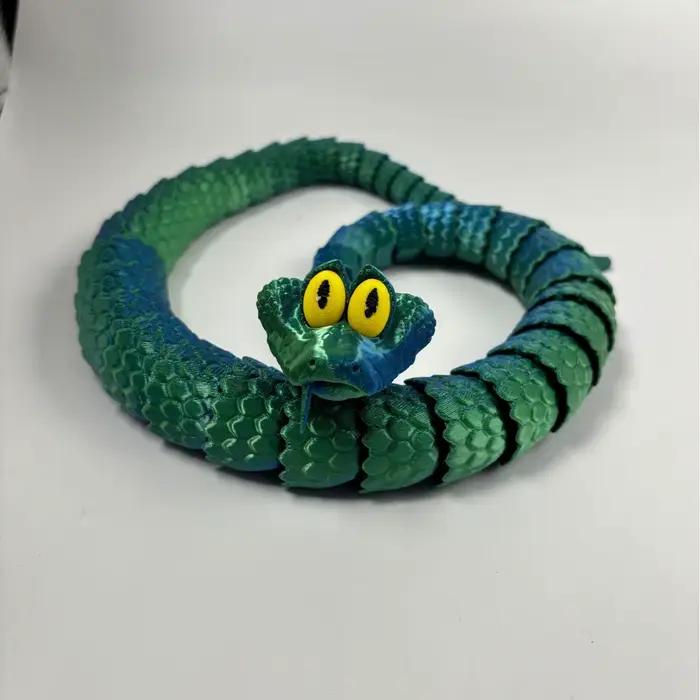 Nouveau Statue De serpent Zootopia 2 Gary De'Snake imprimée en 3D, jouet commun d'activité, modèle A
