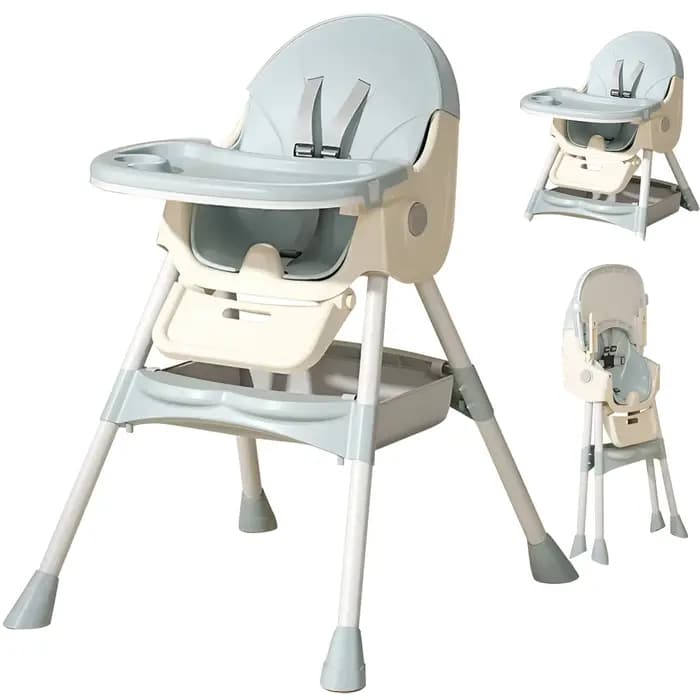 Chaise haute pliable pour bébé, chaise pour enfants, chaise haute Convertible pour salle à manger et