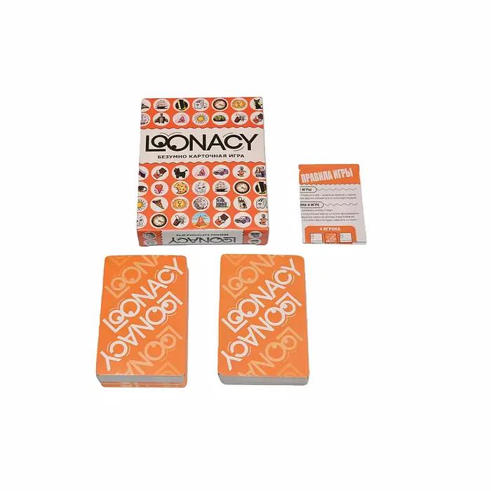 «Loonacy » Jeu de cartes de stratégie, jeu de société version russe, jeu de fête idéal, adapté à Hal