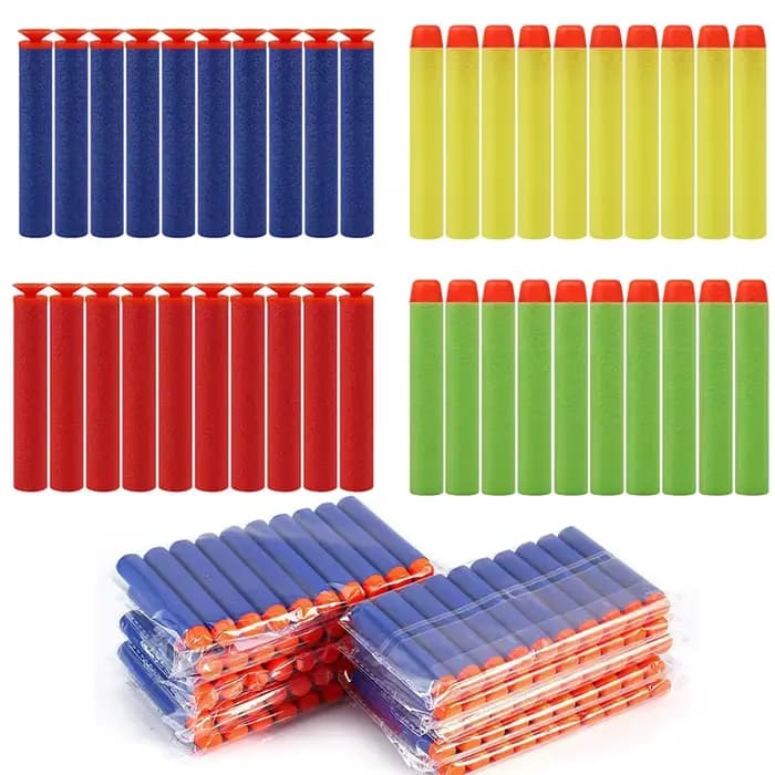 Balles de recharge rondes à tête ventouse en EVA pour pistolets jouets pour enfants, accessoires pou