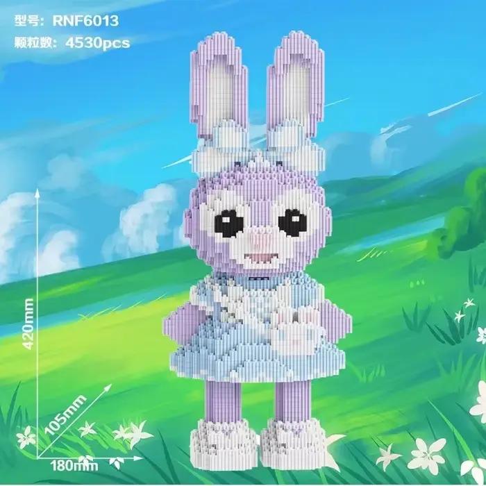 Blocs de construction de Panda géant, petit Panda mignon, petites particules, Puzzle pour enfants, j