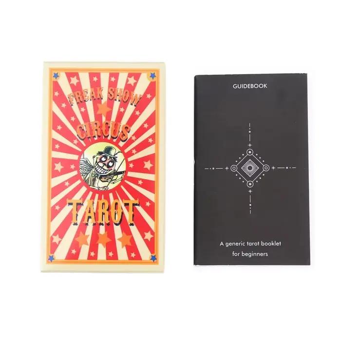 Freak Show Circus English Vision Tarot cartes jouer jeux 78 pièces jeu de société ensemble avec guid
