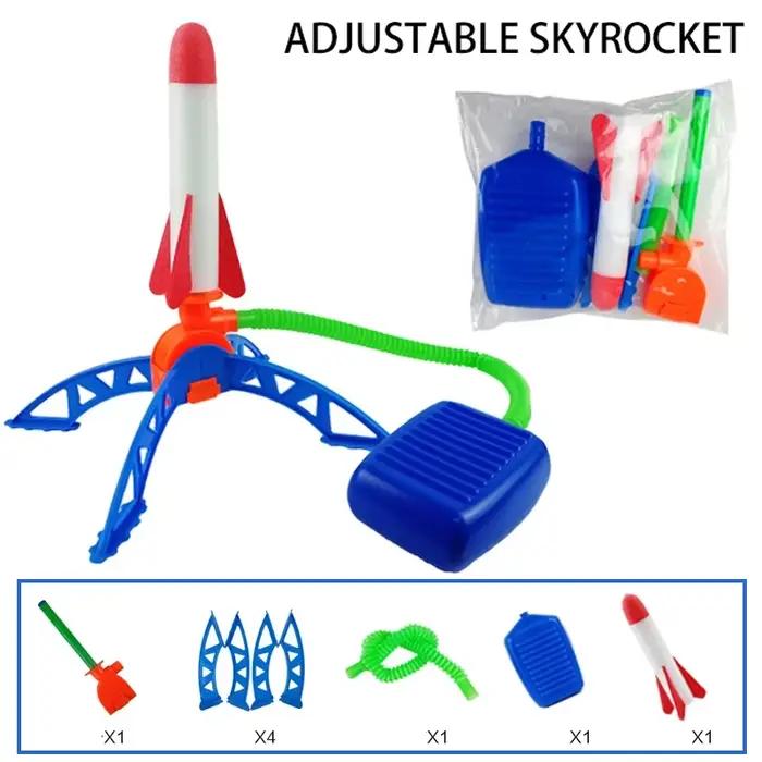 GOOD Outdoor Rocket Foot Pump, Kit de lancement de fusée à air comprimé pour jeux de plein air, Joue