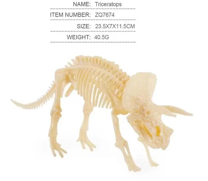 Modèles de squelettes de dinosaures 3D à assembler soi-même, kits de fouilles 3D, série de jouets de