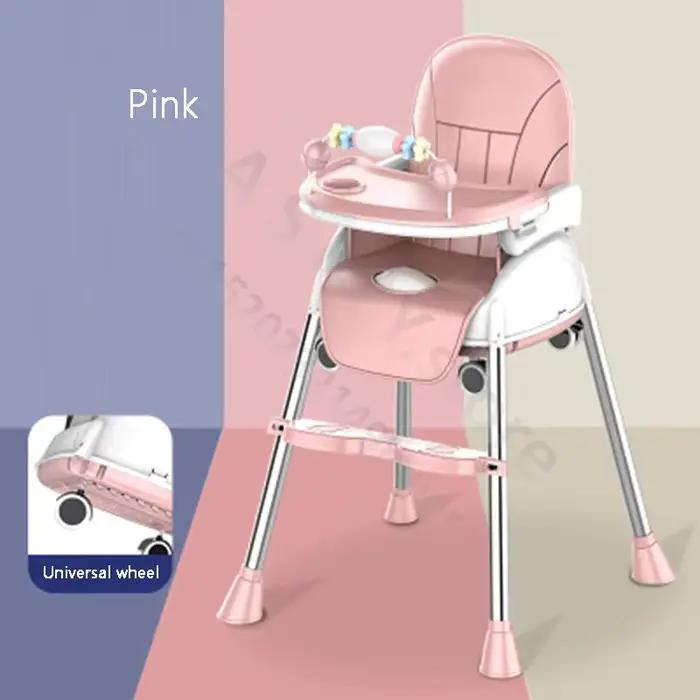 Chaise haute pliante pour bébé, chaise haute de salle à manger pour enfants, Table et chaise d'alime