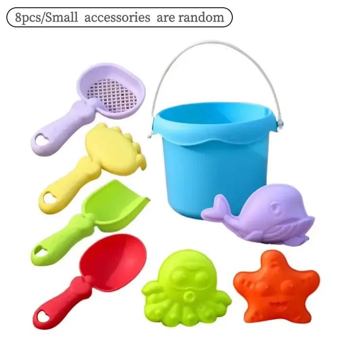 Ensemble de jouets de plage pour enfants, kit de jeu de sable et d'eau pour bébé avec seau, pelle, r