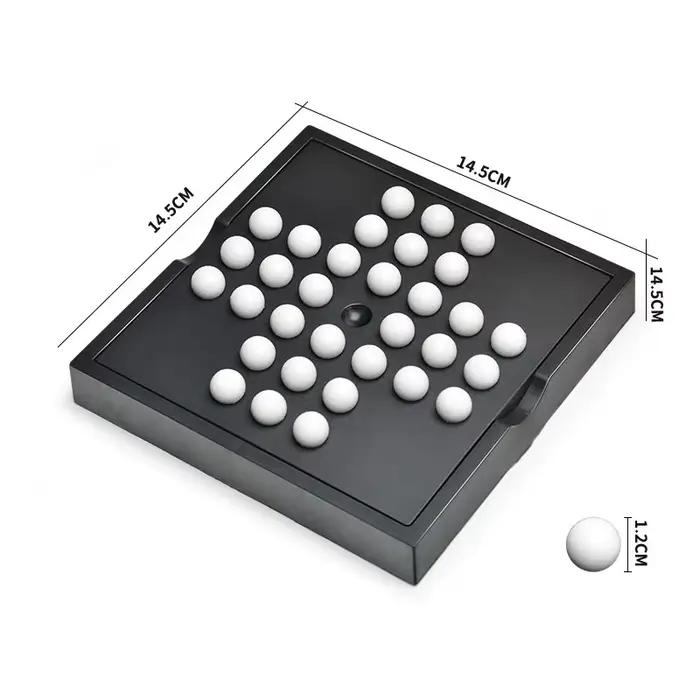 Jeu de société classique de solitaire à pions pour un joueur, stratégie pour adultes et familles, di