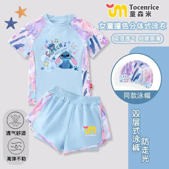 Lilo & Stitch dessin animé point maillot de bain pour enfants filles enfants moyens et secondaires f
