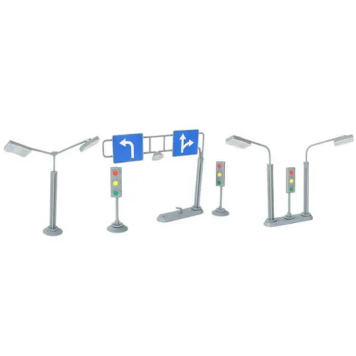 Jouet de simulation de feu de circulation pour enfants, modèle de signalisation routière, scène de r