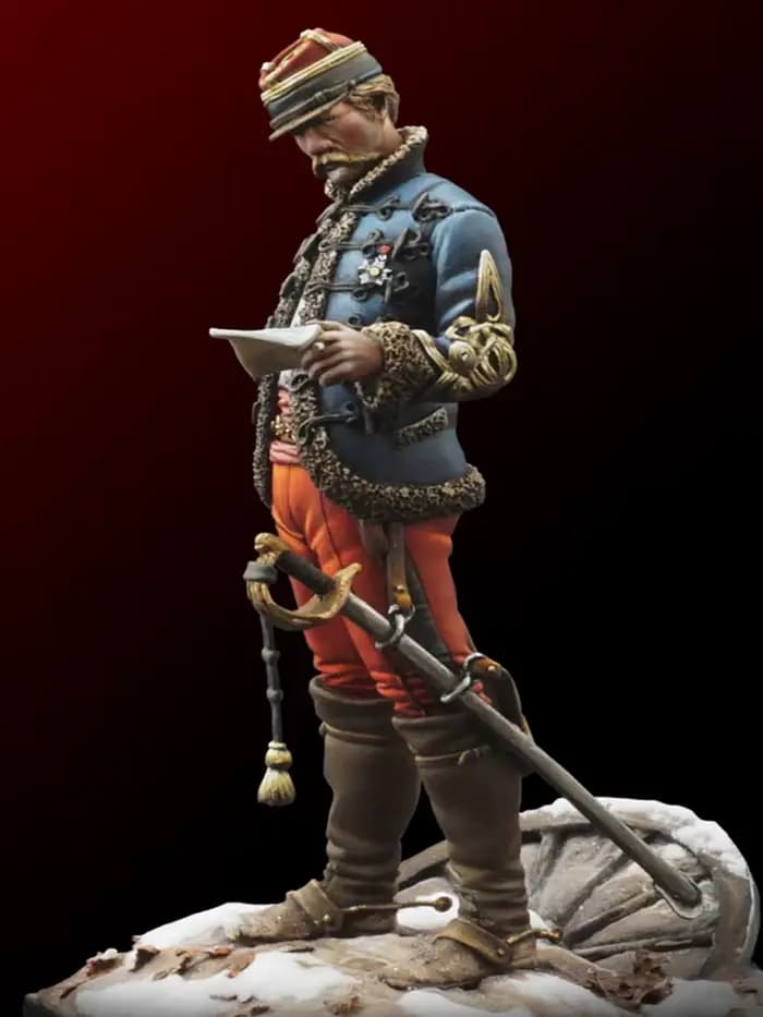 1/24 75MM officier français 1871 année jouet résine modèle Miniature résine figure non assemblée non