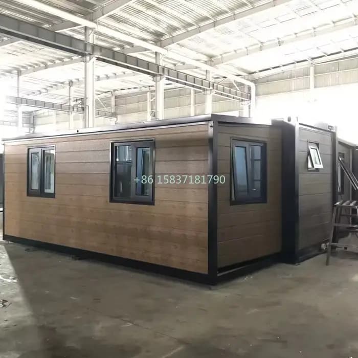 Maison de conteneur à faible coût 20 pieds 40 pieds, petite maison préfabriquée Portable, conteneur 