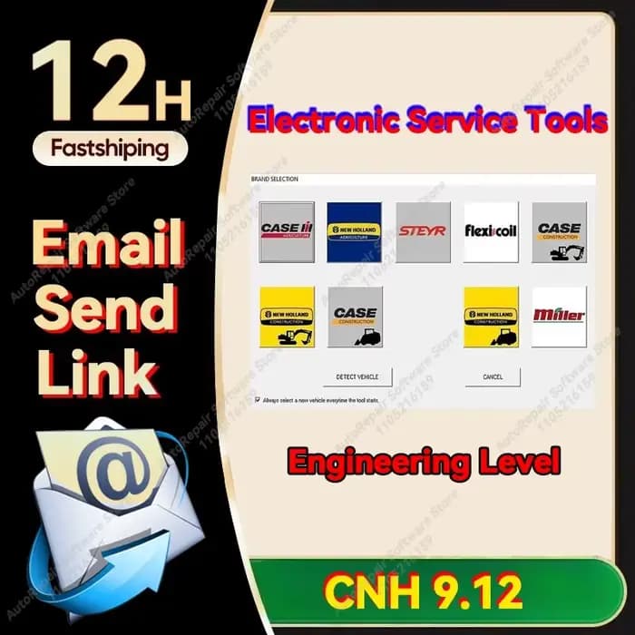 2025 pour logiciel d'outils de Service électronique CNH (niveau d'ingénierie est 9.12 Up5) + activat