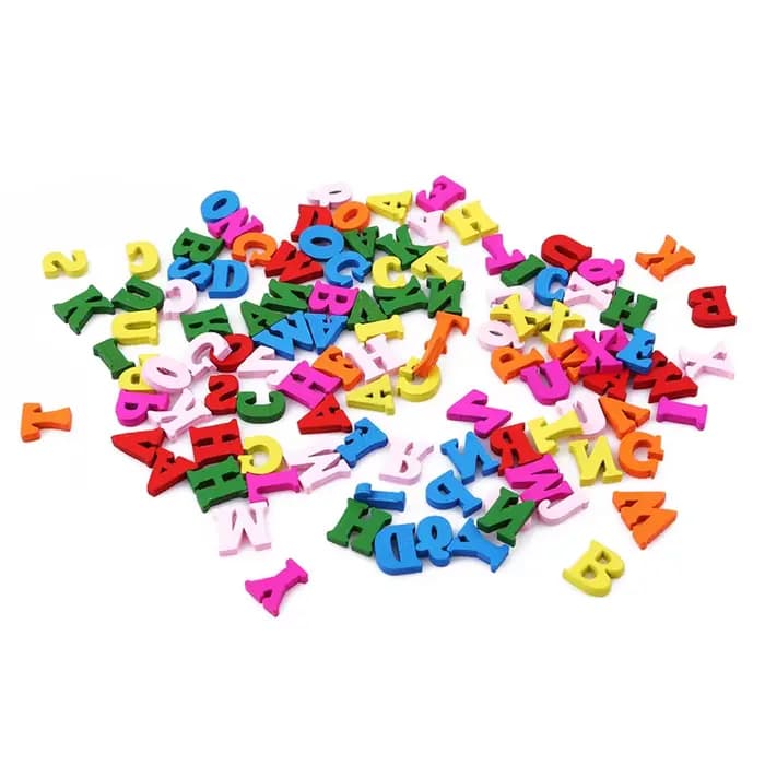 Lettres de l'Alphabet Décoratives en Bois Coloré pour Enfant, Jouets d'Éducation Précoce pour ixà la