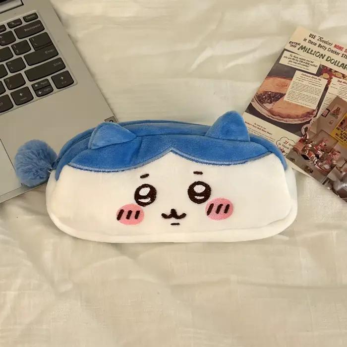 Chiikawa sac à crayons en peluche Hachiware Usagi sac à crayons japonais mignon sac de papeterie en 