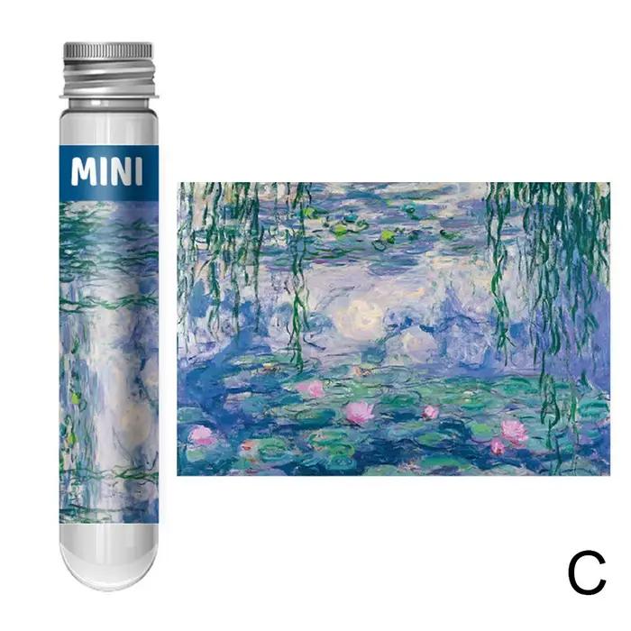 Puzzle en tube à essai de 150 pièces, peinture célèbre mondiale, Van Gogh, la nuit étoilée, cadeau d