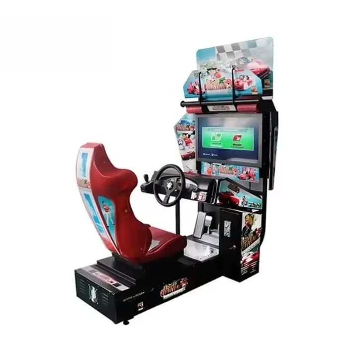 Machine de jeu d'arcade de course automobile Outrun à monnayeur, simulateur de conduite 3D 32 pouces