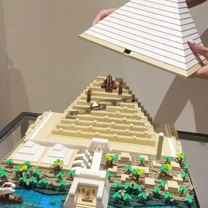 Nouveau 2026 – Grand ensemble de construction de la Pyramide de Gizeh (1476 pièces), cadeau de Noël 