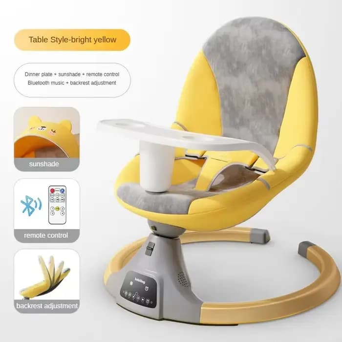 Chaise à bascule pour bébé, chaise apaisante, berceau électrique multifonctionnel pour bébé, berceau