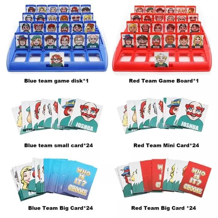 Devinez qui? Jeu de société avec personnages classiques, entraînement à la mémoire, jeux de puzzle, 