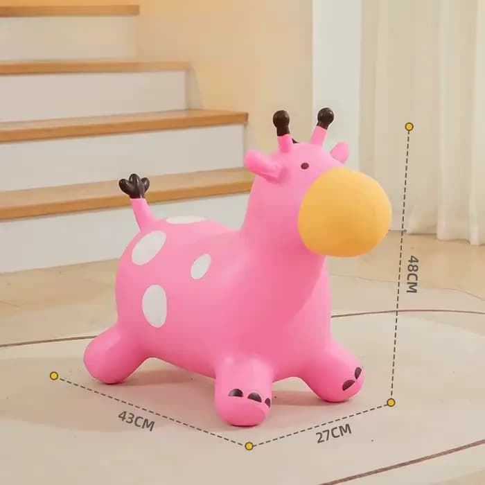 Jouet gonflable gonflable en PVC, jouet d'équitation de dessin animé, cheval sautant, jouets pour en