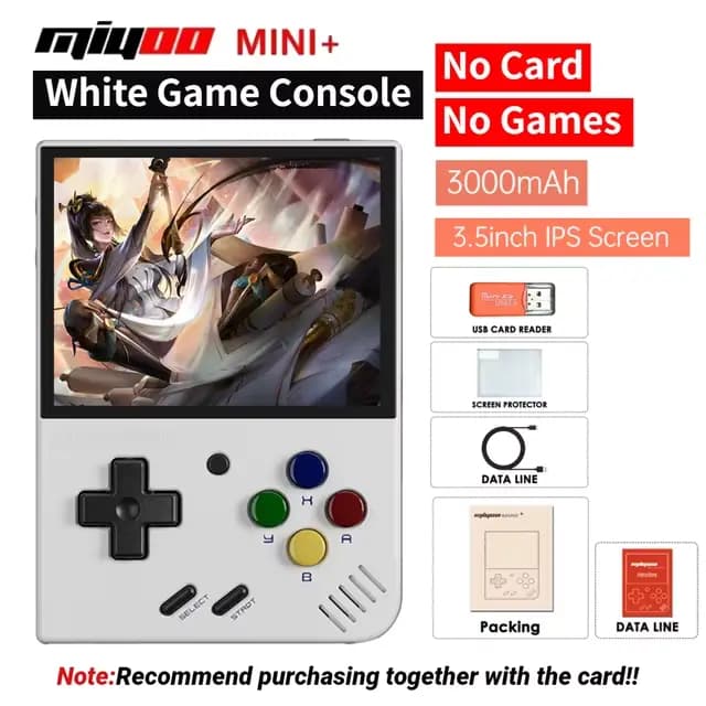 MIYOO Mini Plus Console de jeu Portable rétro V2 Mini + écran IPS Console de jeu vidéo classique sys