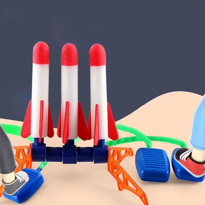 Lanceur de fusée pour enfants, pompe à pas, puissance pressée à Air, jeux familiaux en plein Air, ca