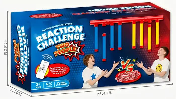Jeu de bâtons de chute de défi pour 2 joueurs, pour l'entraînement, la capacité de réaction, jeux de