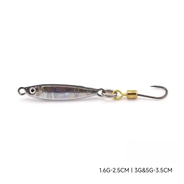 1.5g/3g/5g Shore Shot leurres de pêche loin lancer Micro objet appâts petite plaque de fer gabarit e