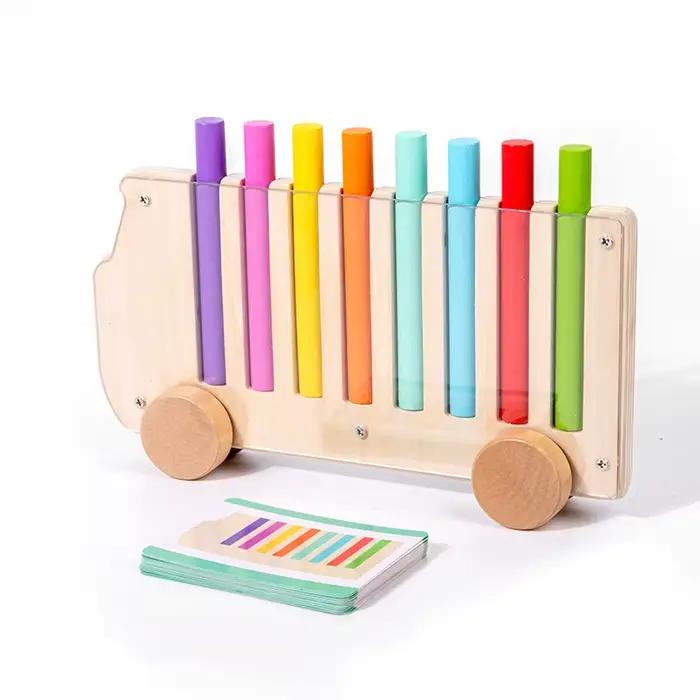 Jouet en bois Montessori, jeux de correspondance des couleurs, jouets éducatifs de Cognition des cou