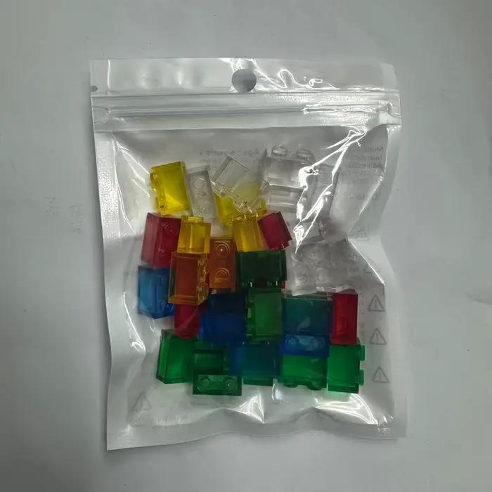 Briques à petites particules transparentes 1x2, bloc de construction classique, pièces en vrac, acce