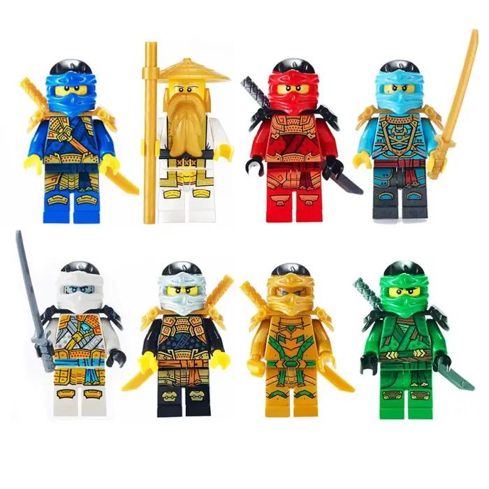 Jouet de construction de personnages de dessins animés, blocs de construction, poupée, puzzle pour e