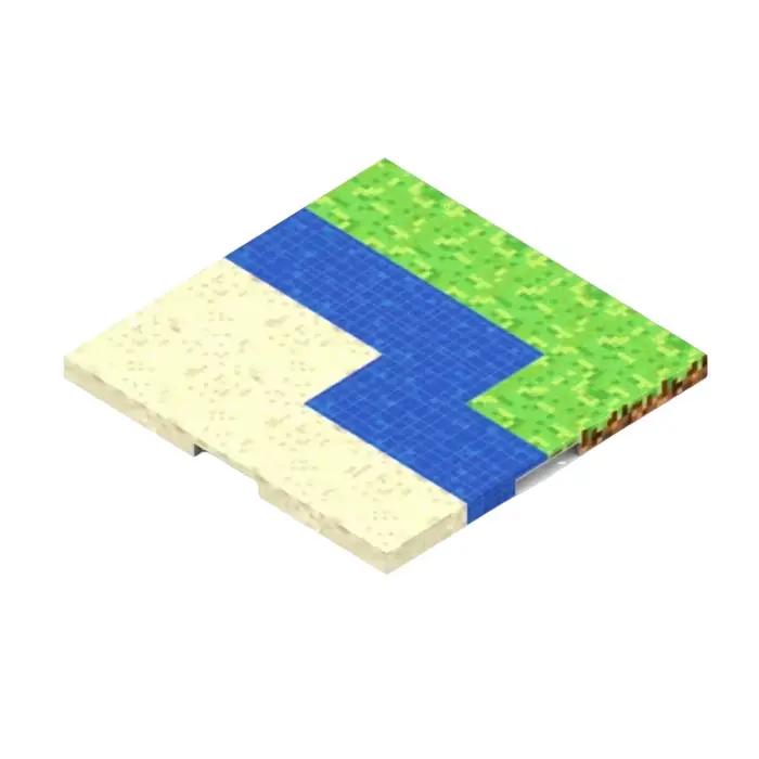 Blocs de construction magnétiques, plaque de base magnétique, jeux de correspondance, jouets du mond