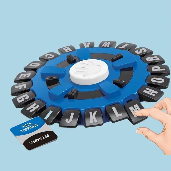 Jeu de société Crazy Alphabet – Roue rotative à 24 touches pour le plaisir en famille et l'apprentis