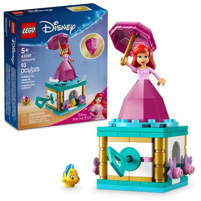 LEGO Disney Princess Twirling Ariel Jouet de construction pour enfants filles et garçons âgés de 5 a