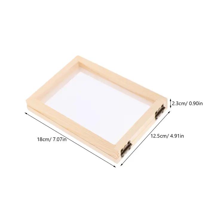 Cadre de fabrication de papier en bois, outil artisanal de bricolage, Kit éducatif écologique, motif