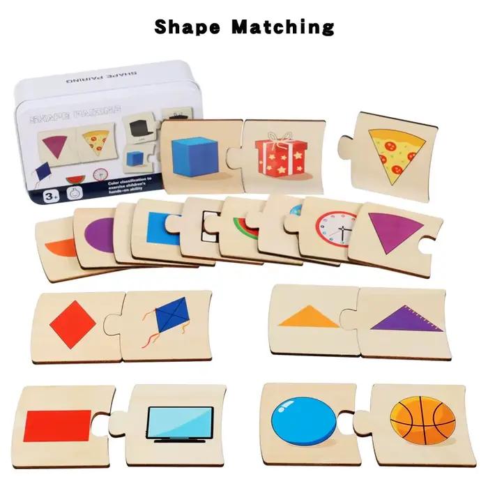 Puzzle d'éveil en bois pour enfants, éducation cognitive, décomposition des nombres et planche de Pu