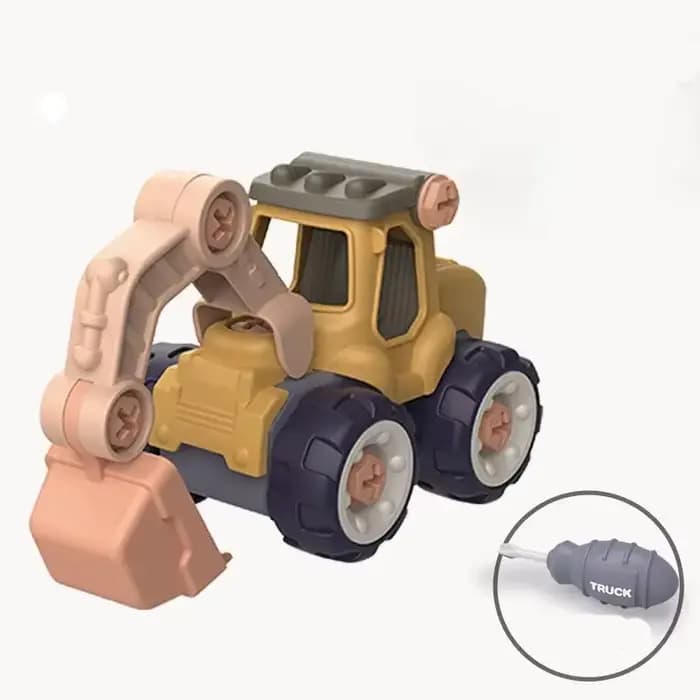 Jouets d'ingénierie de camion de Construction, bricolage, avec outils, assemblage éducatif, pelle, c