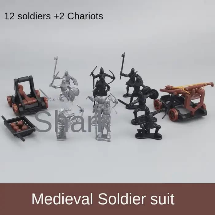 Simulation château médiéval mercenaire forteresse enfants militaire sable Table soldat jouet assembl