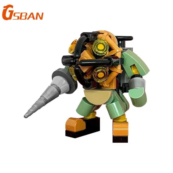 GSBAN MOC Game Mech Big Daddy Robots Mech 76PCS Bricks Building Blocks Toys for Educational Toy Boys